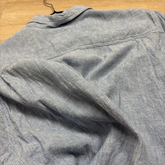 Rails Linen Striped Collared Button Up Men’s XL Color Blue - Picture 7 of 7